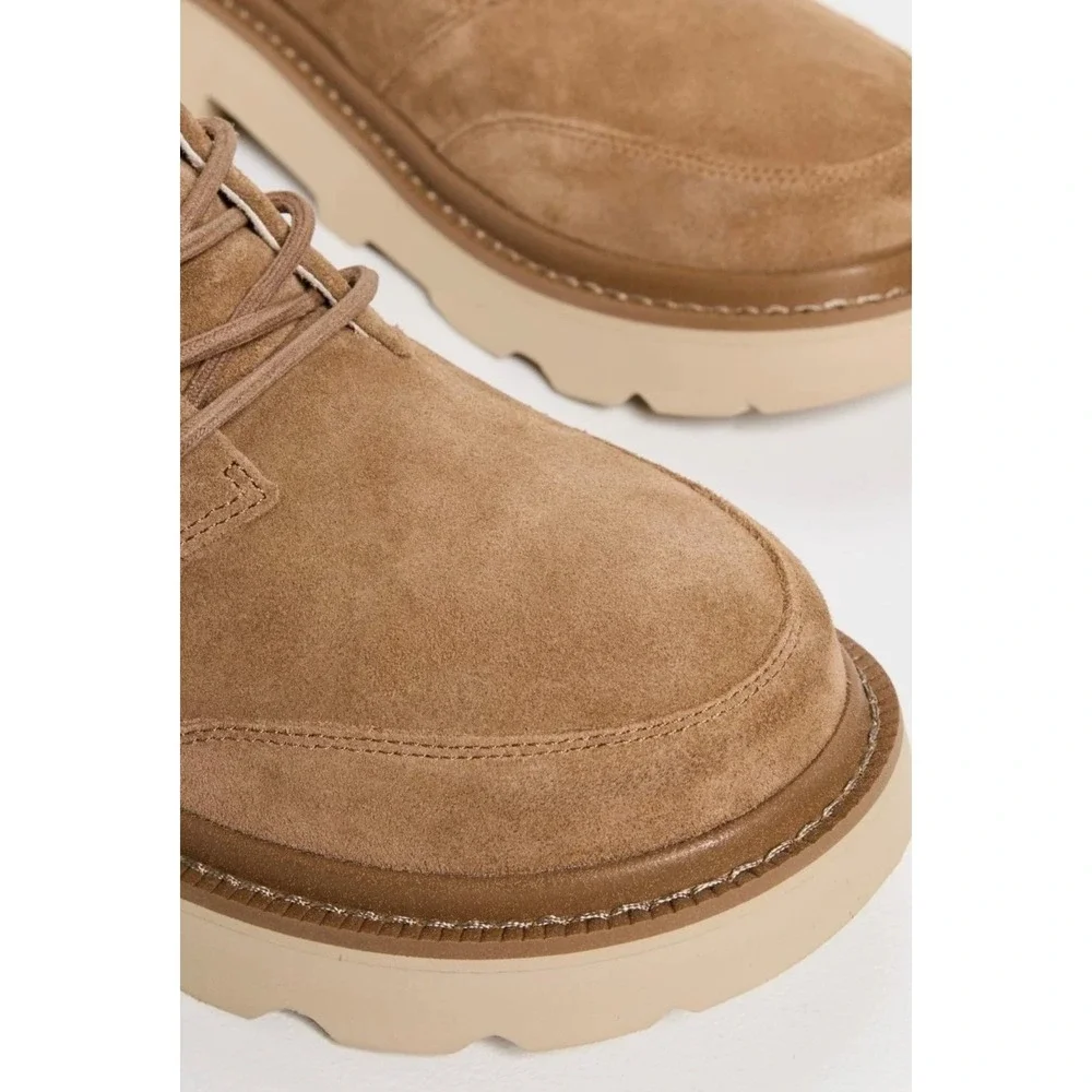 UGG M Chukka Lug Chestnut Suede Lace Up Boots Mens 11 1171113 New